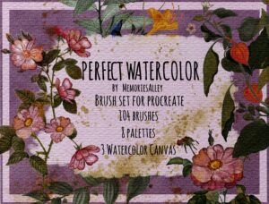 PERFECT WATERCOLOUR- Brushes for Procreate